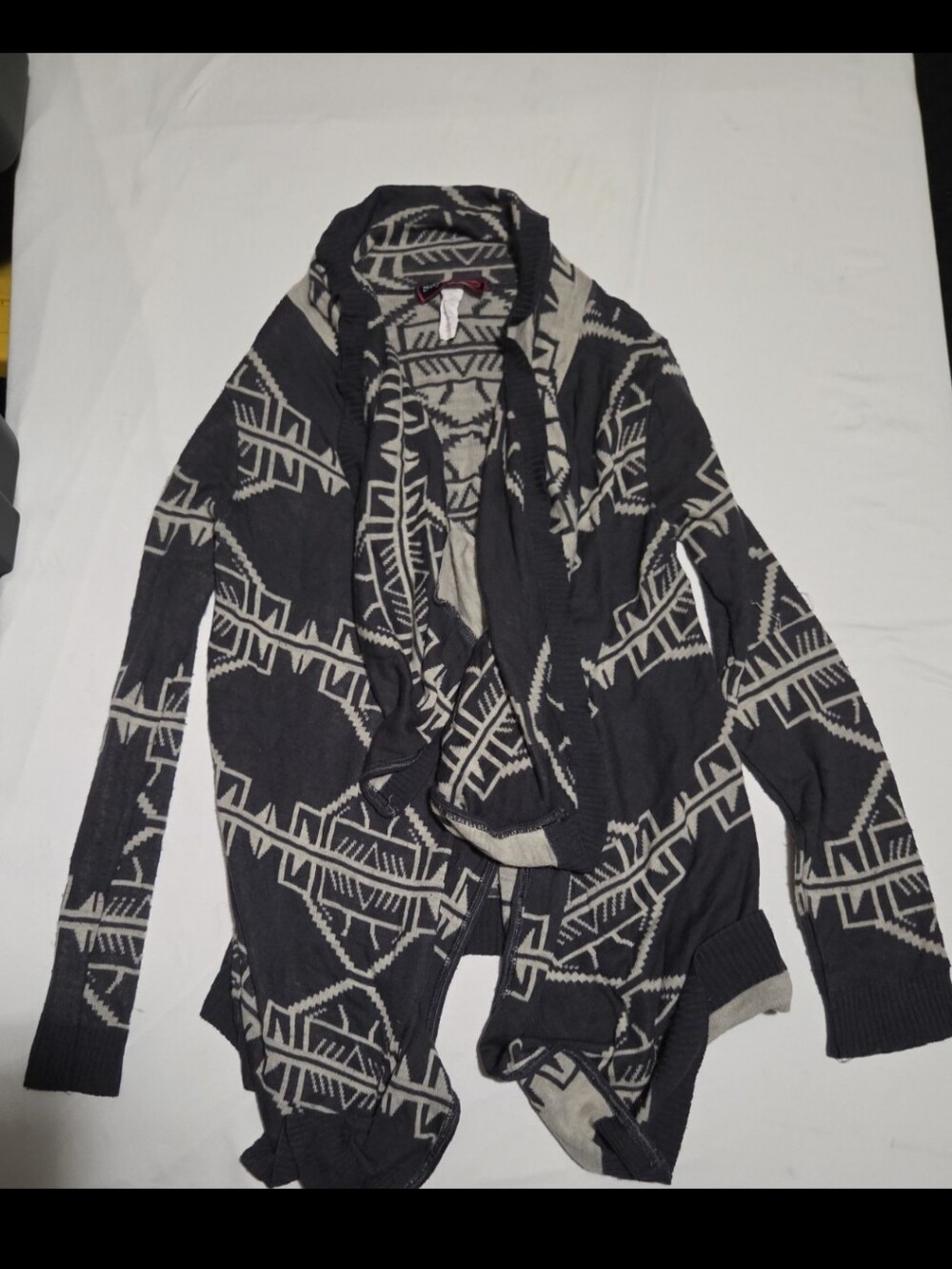 Say what women's medium grey boho cardigan sweater #28